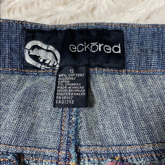 Eckered Sequin Waist Jeans Size 13 - Picture 10 of 10